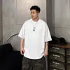 Camiseta Casual de Manga Corta con Estampado de Murciélago de Nuevo Estilo para Verano, Diseño de Marca de Moda para Hombre, Holgada, Versátil, Cuello Redondo