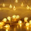 Caixa de bateria direta da fábrica USB bola pequena Bola de Bolhas gota d'água estrelas Luzes de decoração de quarto de Natal luzes de cordão