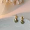 Estrella de Mar@Mentalidad de Niña Pendiente de Plata 14K Diseño Creativo Pendientes de Personalidad para Mujer Estilo Coreano y Japonés Pendientes Ins