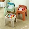 Silla de Almacenamiento Doméstica Engrosada, Taburete Alto de Almacenamiento Apilable para Adultos, Taburete de Plástico para Cambiar Zapatos, Almacenamiento y Organización de Juguetes para Niños