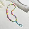 Cadena para teléfono móvil estilo Ins Versátil Lanyard colgante para funda de teléfono móvil para mujer Anti-caída Lanyard corto Ccd Cadena colgante de dopamina