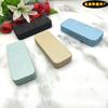 Lote de estuches cuadrados de cuero para gafas. Estuche para gafas de miopía óptico, resistente, portátil y antipresión para el cabello