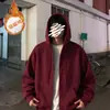 Moletom com capuz masculino, cardigã liso da moda para primavera/outono, jaqueta casual estilo coreano, versátil e estiloso, top com zíper estilo Hong Kong