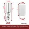 Parafusos Autoatarraxantes Integrados para Suporte de Prateleira de Guarda-Roupa, Pregos de Suporte de Divisória, Fixação de Vidro para Armário de Vinho, Suporte de Prateleira com Manga de Borracha