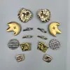 Botones Decorativos de Metal para Abrigo de Moda Tendencia, Gabardina, Vestido