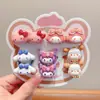 Dibujos Animados Rosa Lindo Gato Kt Accesorios para el Cabello Bebé Banda Elástica Pequeña Alta Elasticidad No Lastima el Cabello Niñas Lazo para el Cabello Diadema Tocado