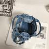 Nova bolsa de jeans retrô rua casual lavada Denim bolsa de lona estudante bolsa de ombro pequena bolsa menina
