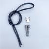Tendencia casual corbata bolo corbata polo accesorios DIY hebilla deslizante de metal colgante de chasis cuerda de cuero 2023