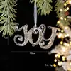 Colgantes de Navidad Personalizados por el Fabricante Decoración Navideña Copos de Nieve Navideños Polvo Pegajoso Colgantes Acrílicos Decoración de Árbol de Navidad