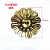 Aço Inoxidável 304 Flor S Cabeça Grande e Pequena Estilo Europeu Flor Artística Titânio Porta Janela Flor Cotovelo Grade de Escada Acessórios Decorativos