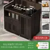 Mesa de té móvil, mesa de té pequeña, gabinete de té para el hogar con ruedas, carrito de té, mesa de té Kung Fu, tetera, juego de bandeja para juego de té integrado