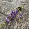 2 Garfo Europeu Jacinto simulação delphinium salão de casamento guia de estrada simulação de flores decorativas Jacinto arranjo de flores de seda