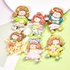 Nueva Caricatura Niña Burbuja Grande Resina Pequeños Accesorios Pegamento Crema DIY Material Hecho a Mano Gotas de Pegamento para Joyería Casera