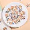 Pegatina Simple Linda Adorable Shiba Inu Mascota Pegatina Estudiante de Primaria Decoración de Diario Pegatina Diario DIY Material para Collage
