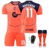 2526 Barcelona Segunda Equipación No. 10 Camiseta Yamal 11 Rafinha Messi Traje de Uniforme de Fútbol 14 Rashford