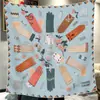 110cm Invierno Seda Artificial Lana Doble Cara Heterocromático Academia Ecuestre Bufanda Cuadrada Grande para Mujer Bufanda Cálida de Viaje Bufanda