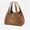 Bolsa cesta de vegetais em couro bovino nicho couro genuíno bolsa com asas textura avançada portátil ombro transversal bolsa tote para mulheres