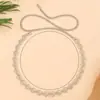 Cadena de Cintura Nueva de Verano para Mujer con Lazo, Cinturón Metálico Decorativo para Vestido, Cadena Corporal de Playa con Jeans