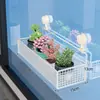 Estante con ventosa para balcón, tendedero de flores colgante, soporte para macetas de barandilla, soporte de pared para macetas, solución de almacenamiento para suculentas y plantas verdes