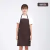 Delantal Publicitario Estampado de Logo Personalizado Ropa de Trabajo Cocina Impermeable y Resistente al Aceite Tienda de Hot Pot Moda Cintura de Hombre Personalizado para Mujer
