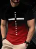 2025 Nueva Camiseta Casual Versátil de Manga Corta para Hombre con Estampado, Moda Europea y Americana, Versátil, de Alta Calidad