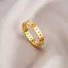 Anillo Minimalista de Acero de Titanio con Espiga de Trigo Dorada para Mujer, Nicho de Lujo Ligero con Sensación de Alta Gama, Anillo para Dedo Índice que No se Desvanece