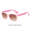 Óculos de sol infantis da moda bege unha personalizada dupla cor combinando óculos de sol ao ar livre à prova de UV óculos de sol infantis