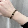 Nueva pulsera de citrino natural estilo Maillard de estilo chino con ojo de tigre natural lúcido dorado y nicho de alta calidad.