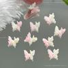 Celebrante de Internet Nueva joyería de arte de uñas de mariposa Súper Hada Tridimensional Pequeña joyería de mariposa Material de arte de uñas Resina luminosa Mariposa Diamante