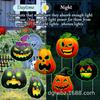 Nuevo plato luminoso de calabaza de Halloween para patio, transfronterizo, plato luminoso decorativo para patio al aire libre con césped de Halloween.