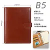 Cuaderno de Hojas Sueltas A5B5, Cuaderno de Reuniones, Cuaderno de Negocios con Hebilla, Logo Personalizable, Libro de Registro de Reuniones