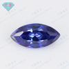 Huagang Gem Caballo Forma de Ojo de Buey Azul Sangre Zirconio Piedra Desnuda al por Mayor Forma de Hoja Sangre Zirconio Gema CZ Hao Piedra Anillo