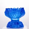 Suporte Colorido de Lâmpada de Manteiga de Vidro para Uso Doméstico, Base para Velas para Oferecer ao Buda, Lâmpada de Vela Duradoura, Suporte de Vela de Lótus