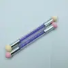Nova caneta de unha caneta dupla com esponja com broca caneta Halo lavável ferramenta de pintura impressão degradê