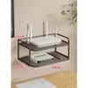 Soporte para Router Soporte de Pared Set sin Taladro Caja de Almacenamiento para Decodificador Módem Óptico Estante WiFi