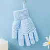 Luvas de Banho Esfoliantes de Cinco Dedos para Uso Doméstico, Toalha Esfoliante para Remover Sujeira e Pele Morta para Homens e Mulheres
