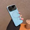 Adecuado para Funda de Teléfono iPhone 17 Pro Max, Modelo Nuevo con Ventana Grande, 16 Acabado Mate Similar a la Piel, 14 Sensación de Alta Gama, 15Pm Atracción Magnética