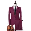 Otoño Nuevo Moda Masculina Casual de Negocios Traje Británico Traje Traje de Negocios para Hombre Traje para Hombre Conjunto de Dos Piezas
