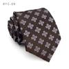 Corbata para Hombre Otoño Estilo Coreano Formal de Negocios Personalizada Retro Marrón Café Cuadros Accesorios para Traje Corbata Ancha