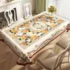 Mantel retro americano, lavable, impermeable, resistente al aceite, mantel rectangular para comedor, lujo ligero con un toque de alta gama, modelo nuevo 2025