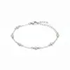 Pulsera de Circonita Burbuja, Estilo Minimalista, Versátil, Pulsera de Cobre Chapada en Oro, Popular en Xiaohongshu, Suministro Directo de Fábrica