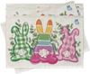 2025 Mantel Individual de Pascua de Venta Caliente Transfronterizo Tela Lino Estampado Huevo Conejo Mantel Vajilla Aislamiento Térmico