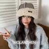Gorra de Pescador de Seis Paneles de Gamuza con Forro de Polar Estilo Retro Japonés Cálida Gorra de Terrateniente Moda de Invierno Cálida a Prueba de Frío Gorra Turbante