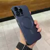 Funda magnética sin marco para teléfono con pulverización de aceite, adecuada para Apple 15 Pro Max, color sólido, 14/13, funda rígida 12, orificios de precisión 16