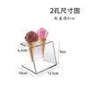 Soporte Transparente de Acrílico para Cono de Helado Soporte para Colocar Conos Crujientes Palomitas Soporte para Helados