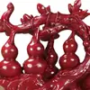 Cinnabar Vermelho Roxo Areia Dourada Fu Lu Shou Xi Cai Cinco Fortunas Linmen Cabaça Bênção de Paz Enfeites Decorações para Casa