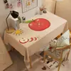 Série Sol Toalha de Mesa Maçã Tapete de Mesa de Centro de Alta Qualidade Toalha de Mesa de Jantar Luxuosa e de Ponta Impermeável e à Prova de Óleo