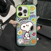 Capa de Celular Snoopy para iPhone 15 Adequada para Apple 16 Promax Desenho Animado 17 Pro Nicho 14 Fofa 13 Pro