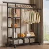 Perchero de pie para el hogar, dormitorio, balcón, dormitorio, tendedero simple, poste único, barra de secado interior