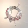 Pulseira de Contas Borboleta Chinesa, Mesmo Estilo para Mulheres, Impressão de Luxo Leve, Temperamento Nicho de Alto Padrão, Pulseira de Casal, Presente para Melhor Amiga